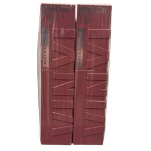 2 Pack Maybelline Superstay Vinyl Ink Liquid Lipstick Awestruck #110